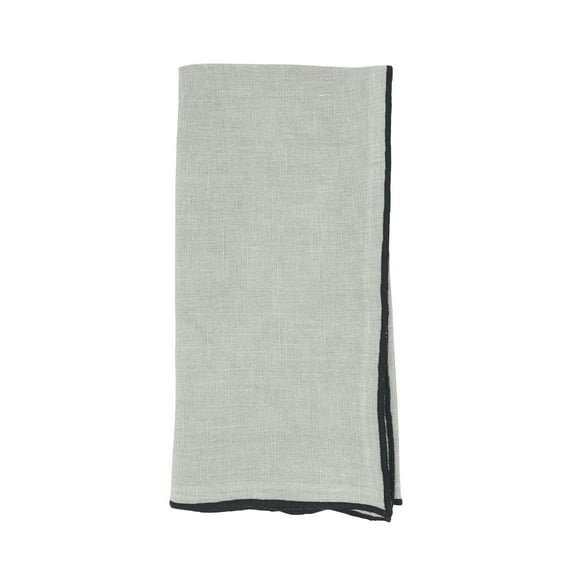 Saro Lifestyle Stonewashed Stitch Border Table Napkins (Set of 4)