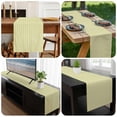 thumbnail image 6 of Yellow Striped Table Runner 90 Inches Long, Modern Simple Farmhouse Beige Vintage Kitchen Coffee Dining Table Decoration for Home Party Birthday Wedding Home Decor 13x90 Inches, 6 of 8