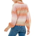 thumbnail image 4 of Ultra Flirt Juniors Ombre Mock-Neck Sweaters, Pink, X-Large, 4 of 4