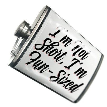 

NEONBLOND Flask Vintage Lettering I m Not Short I m Fun-Sized