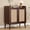 Walnut#1, variant on Dining Room Sideboards, Rattan Buffet Cabinet with Adjustable Shelf, Sideboard with Drawers for Living Room, Kitchen, Entryway, Black Wooden Sideboards,Engineered Wood Wooden Servers