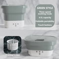 thumbnail image 3 of Yhsdtq,6L Compact Portable Washing Unit, Dehydratable Mini Underwear Purifier, Lightweight Foldable Design, For Travel/Outdoor, Quick Clean Cycle, Durable Plastic Construction, Space-Saving Laundry, 3 of 7