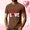Brown, variant on EchfiProm Mens Graphic Tees White Short Sleeve Shirts Love Heart Graphic Casual Valentine Tops for Big and Tall Men XL