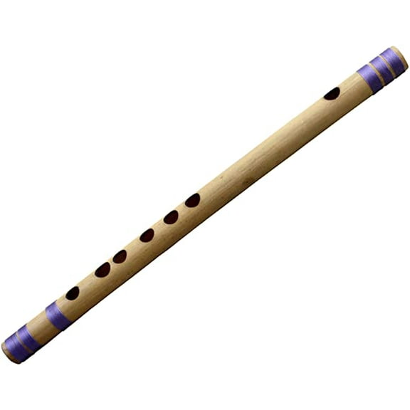 Bamboo Transverse Flutes Indian Bansuri (G# Tune) Indian Musical Instruments for Beginners/Professional 30 CM