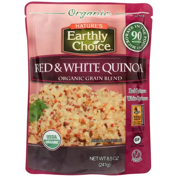 Pack of 6, Natures Earthly Choice Organic Red & White Quinoa, 8.5 oz