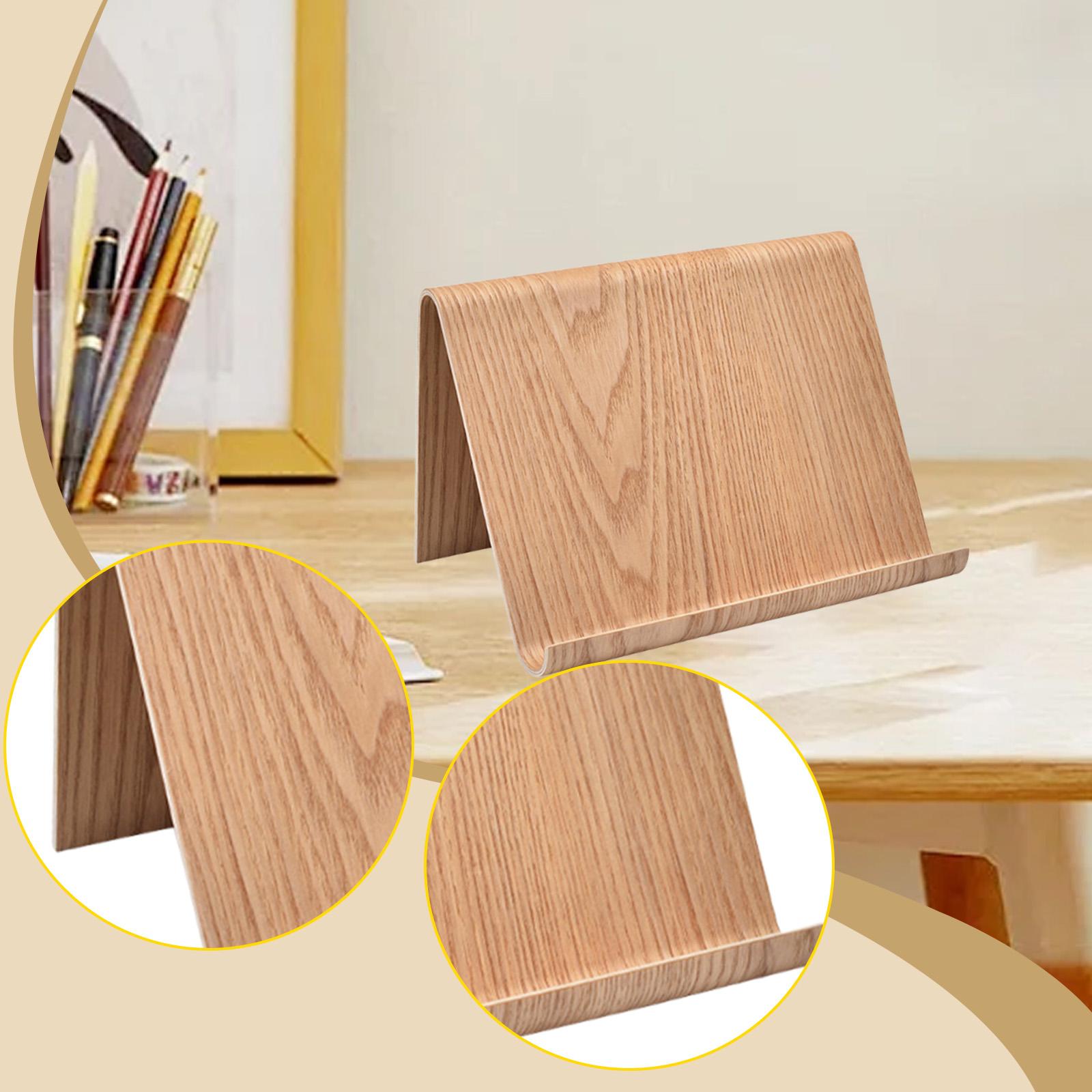 Phone Stand Dock Laptop Holder Mount Crafted from Wood for Desk Reading Suitable for Men Women