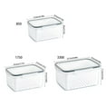 thumbnail image 5 of SDFGTstore Multifunctional Plastic Kitchen Storage Container With Drain Basket And Ventilation, 5 of 16