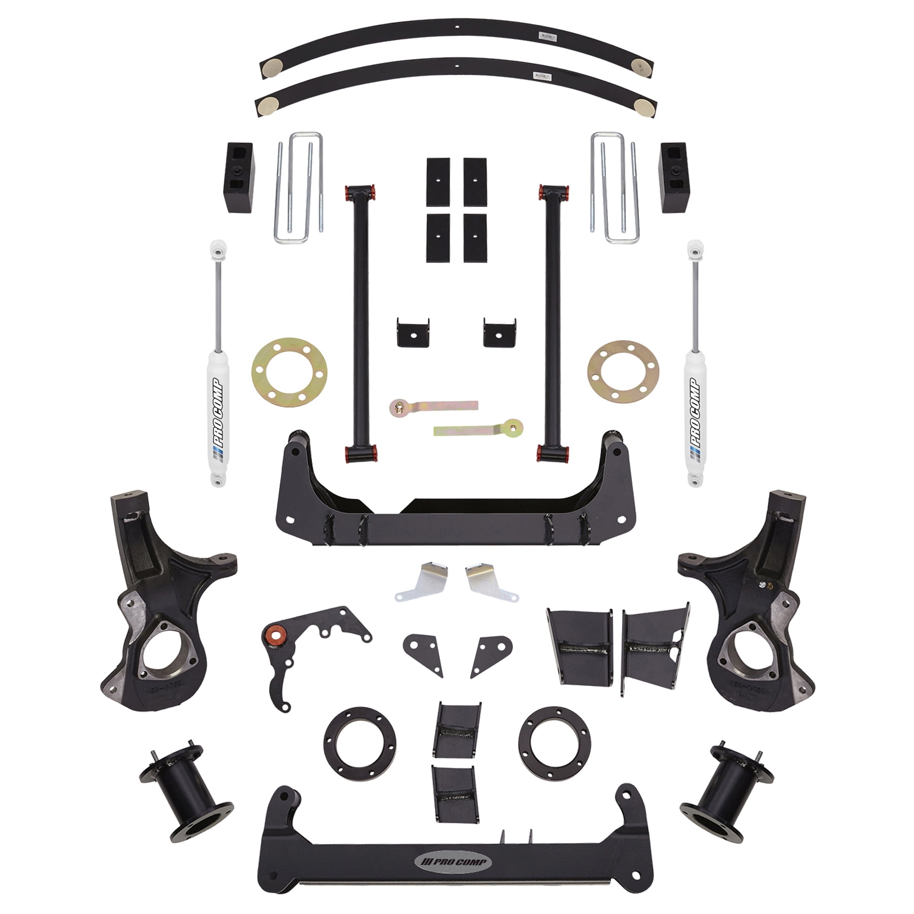6 Inch Crossmember Knuckle Lift Kit with ES9000 Shocks Pro Comp