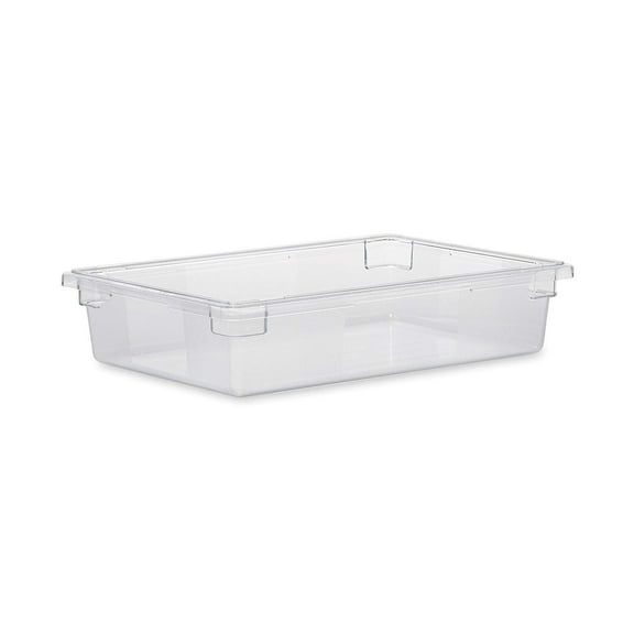 Rubbermaid Commercial Products Food Storage Box/Tote for Restaurant/Kitchen/Cafeteria, 8.5 Gallon, Clear FG330800CLR