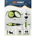 thumbnail image 2 of Retractable Dog Leash with LED Flashlight, Douexio Upgrade 3 in 1 Dog Leash Retractable for Small Medium Dogs Up to 66 lbs, 16ft, Anti-Slip Handle, 2 of 6
