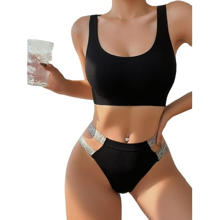 

Women Print Black Bra & Panty Sets L