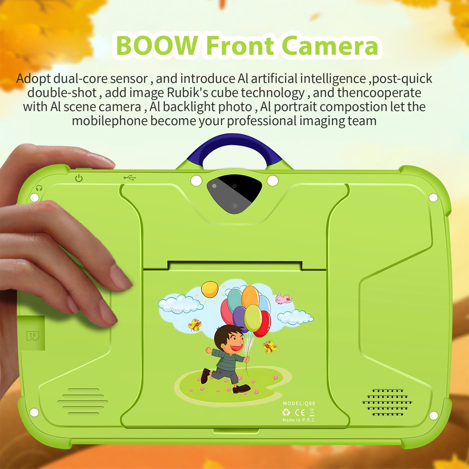 taicans 7-inch Children's Tablets Computer WiFi Bluetooth android Tablets Children's Early Education Learning Machine Parent-child Gift Machine Built-in Cameras