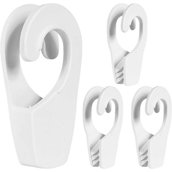 ABCISI Boat Fender Hanger, 25mm Original Single Handed Boat Fender Hanger Boat Rail Fender Hangers Quick Connect and Release Fender Lines Boat Rail Cleats Fender Clips Boat Bumpers (White)