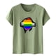 thumbnail image 3 of Fiudx Ofertas de La Semana Camisetas de Manga Corta con Estampado Informal a La Moda de Verano para Mujer, 3 of 3