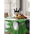 thumbnail image 6 of Golf Table Cloth, Green Forest Tree Balls Clubs Sports Cartoon Waterproof Tablecloth for Rectangle Tables, Reusable Washable Fabric Table Cover for Restaurant Kitchen Dining Tables 52"x70", 6 of 6