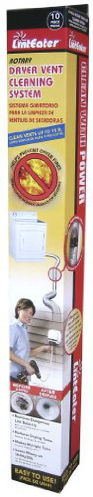 Gardus LintEater Rotary Dryer Vent Cleaning System RLE202 - 10 Piece — Residential Use, Standard Application