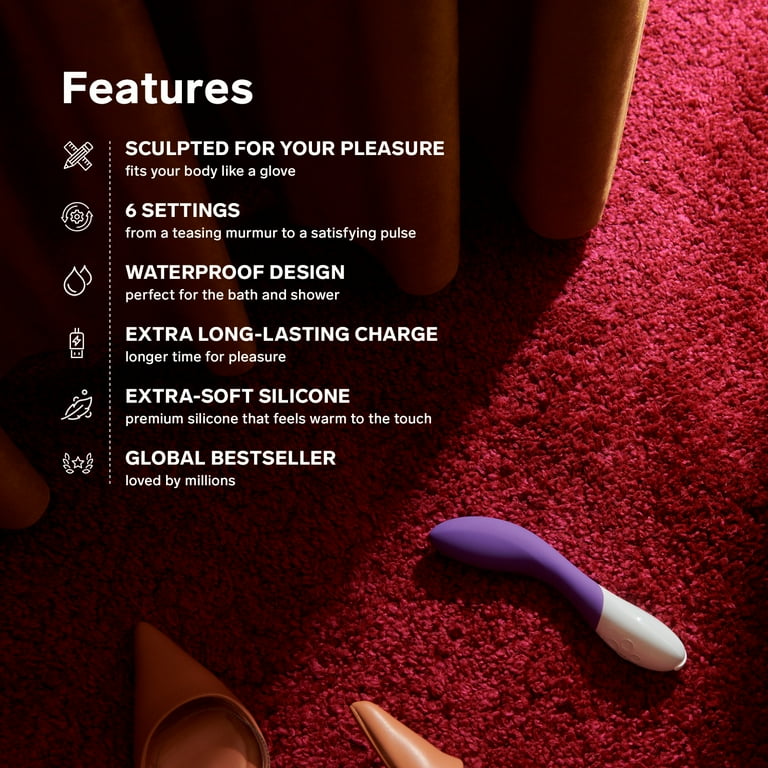 LELO MONA 2 G Spot Vibrator with Curved Design and Longer Charge for Women,  Purple