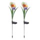 thumbnail image 1 of Juego de 2 luces solares con estaca de flores, lámpara de estaca Solar decorativa impermeable IP65 para jardín al aire libre, 1 of 8