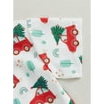thumbnail image 7 of Suealasg Little Boys Christmas Gentlemen Outfits 6M 1T 2T 3T 4T Car Tree Print Short Sleeve Button Shirt + Shorts Set 2Pcs Casual Summer Clothes for Toddler Boys, 7 of 7