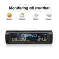 thumbnail image 2 of Car Solar Digital Clock with LCD Time Date In-Car Temperature Display for Outdoor Personal Car Part Decoration A, 2 of 5