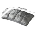 thumbnail image 4 of Bule Twisted Bed Pillows 2-Pack, 20" x 16.5" (48x74cm) Standard Size, Soft Plush Down Alternative Hotel Pillow, Breathable Hypoallergenic Bed Pillow for Neck/Back/Side Sleepers, 4 of 7
