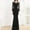 Black, variant on Womens Elegant Lace Long Sleeve Evening Dress Floor Lenght Formal Prom Wedding Dress Mermaid Cocktail Party Maxi Gown
