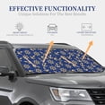 thumbnail image 7 of Picia Anchors and Nautical 2 Piece Car Windshield Sun Shade Foldable | Foldable Sun Shield for Front Window Blocks UV Rays and Keeps Your Vehicle Cool-Large, 7 of 7
