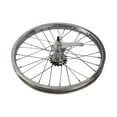 thumbnail image 3 of PRO+ Wheel 18" x 1.75" 28 Spoke, Freewheel, Steel Chrome, Single Wall, 12g Stainless Spokes, 3 of 3