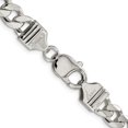 thumbnail image 6 of Auriga Fine Jewelry 925 Sterling Silver 8 mm Curb Chain Necklace for Mens 18", 6 of 6
