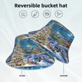 thumbnail image 2 of Fotbe Christmas Tree Sombrero Tipo Pescador con Estampado – Sombrero de Sol de Algodón de Moda para Playa, Golf, Pesca, 2 of 6