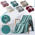 thumbnail image 7 of Blanket for Sofas Lightweight Soft Home Textile - Bed Cover for Cozy Comfort and versatile Use, 100 cm×150 cm, Khaki, 7 of 7