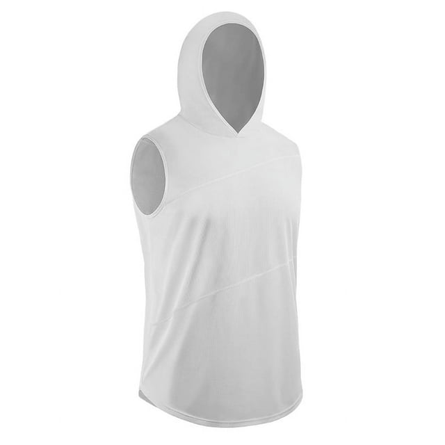 PENGXIANG Été Hommes Running Veste à Capuche Réservoir Sans Manches T-shirts de Sport de Remise en Forme