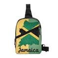 thumbnail image 7 of Sling Backpack Travel Hiking Daypack Jamaica Art Foldable Crossbody Shoulder Bag, 7 of 7