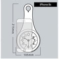 thumbnail image 5 of Reloj de pared con ventosa para baño, silencioso, resistente al agua y a la niebla, gris, 1 ud., 5 of 5