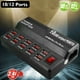 thumbnail image 4 of Cateissary 10/12 puertos USB 5V 12A Estación carga universal Adaptador corriente Cargadores de dispositivos electrónicos específicos 10 puertos y negro Enchufe de EE. UU., 4 of 6