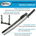 thumbnail image 5 of SZCO 3 Piece Ancient Dragon Katana with Engraved Scabbard and Display Stand, 5 of 6