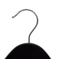 thumbnail image 4 of NAHANCO 17" Wooden Shirt Hanger, High Gloss Black (Pack of 100), 4 of 5