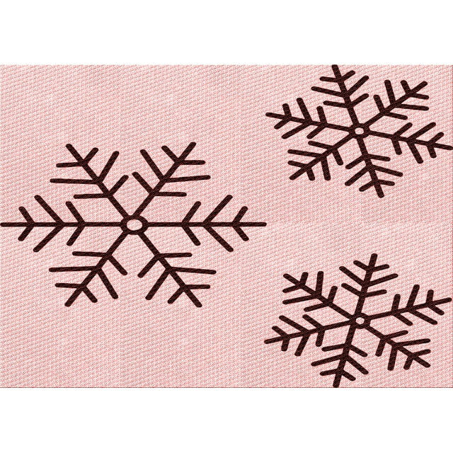 Ahgly Company Machine Washable Indoor Rectangle Transitional Pink Bubble Gum Pink Area Rugs, 7' x 10'