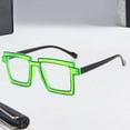 thumbnail image 4 of Fnochy Blue Light Glasses, Color Block Glasses, Anti-Blue Light Eyewear, Fluorescent Contrast Frames, Unisex Design - Reduce Eye Strain, Stylish & Comfortable for Daily Use, 4 of 5
