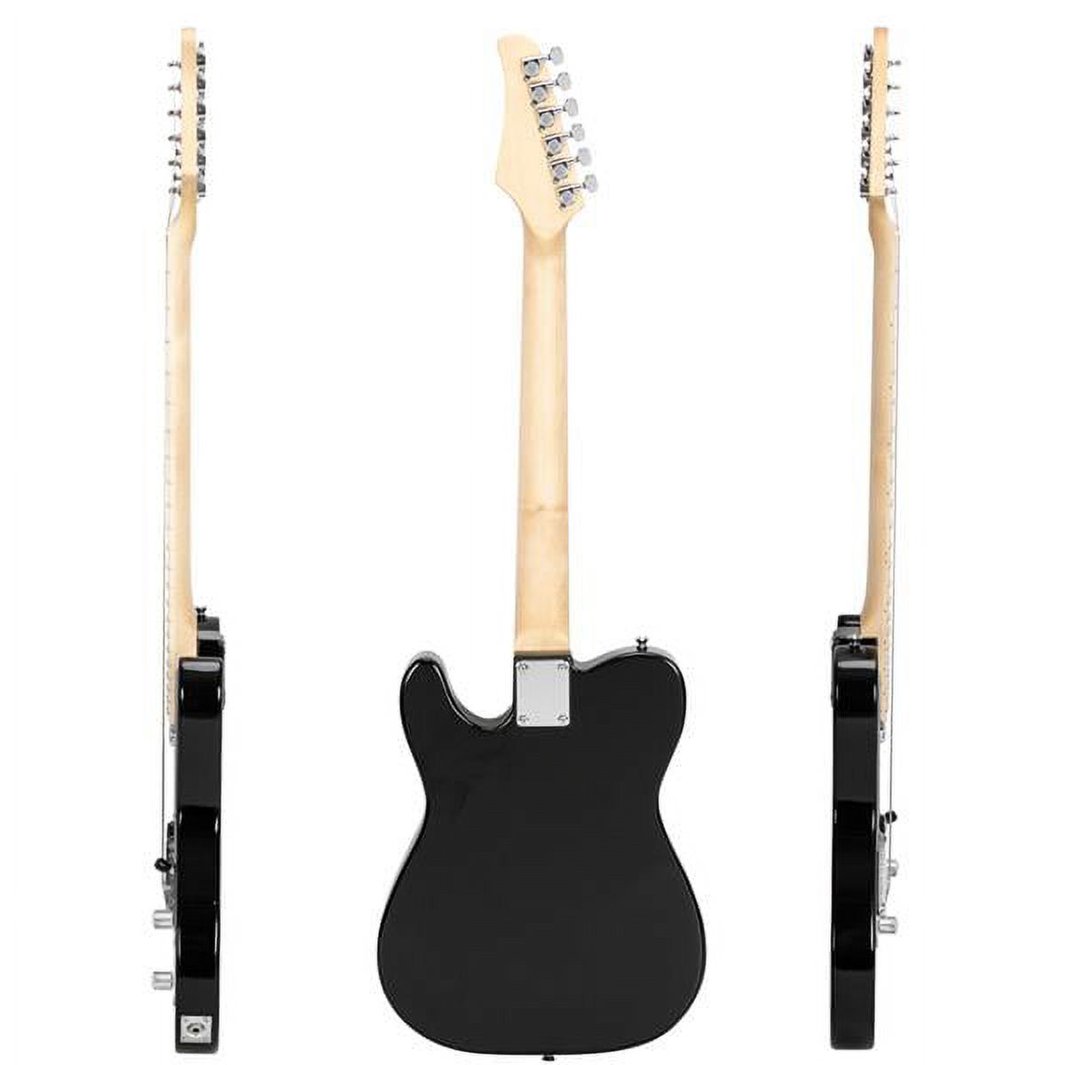 Maple Fingerboard GTL Guitar Blue Body with Black Backplate, Basswood Body, Maple Neck/Fingerboard for Beginner