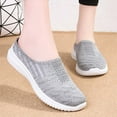 thumbnail image 4 of Tao Tao Women's Large Size Cloth Shoes Breathable Soft Sole Casual Mom Shoes Gray 40, 4 of 6