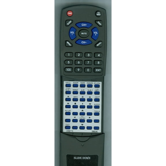 Replacement Remote for SAMSUNG AK59-00110A, RTAK5900110A, AK5900110A, DVDC550, DVDC500