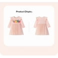 thumbnail image 4 of Emy Dola Little Girl Long Sleeve Tutu Dress Cotton Casual Applique Tulle Dresses Tollder Kids A-line Christams Party Dress, 4 of 11