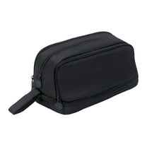AuroraX Cute Pencil Pouch with 5 Compartments,Big Capacity Black Pencil Case with Handle,Pen Bag