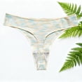 thumbnail image 4 of IFNWSV Womens Thong Underwear Low Rise Ribbed Breathable Stretch Panties for Women Comfort Fit Daily Wear Green XL, 4 of 5