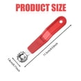 thumbnail image 3 of ZOURIH 2PCS Tomato Corer tool Strawberry Huller Stem Remover,Handle with hole,Stainless Steel,Fruit Corer tool for tomato Strawberry,Red, 3 of 9