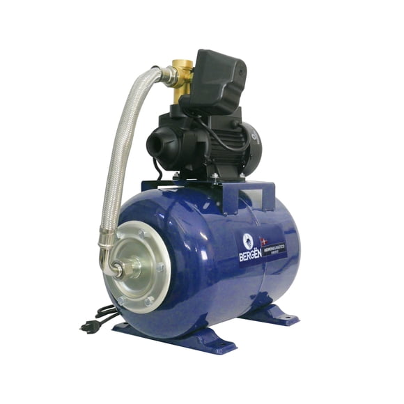 HIDRONEUMÁTICO BERGËN HIB2512 1/2HP C/BOMBA PERIFÉRICA Y TANQUE 25LTS
