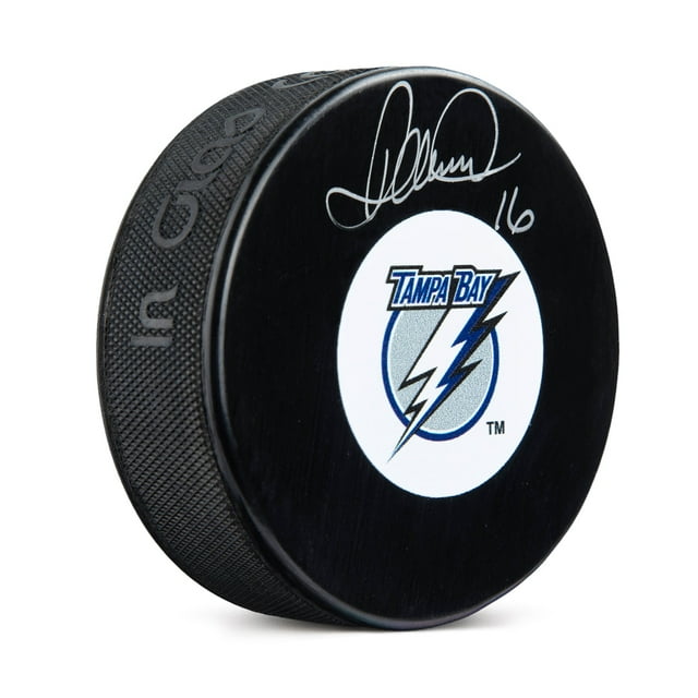Darcy Tucker Rondelle Rétro avec Logo des Lightning de Tampa Bay Autographiée