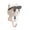 White, variant on Plastic Keychain Holder With Adhesive Back Easy Installation Key Hook