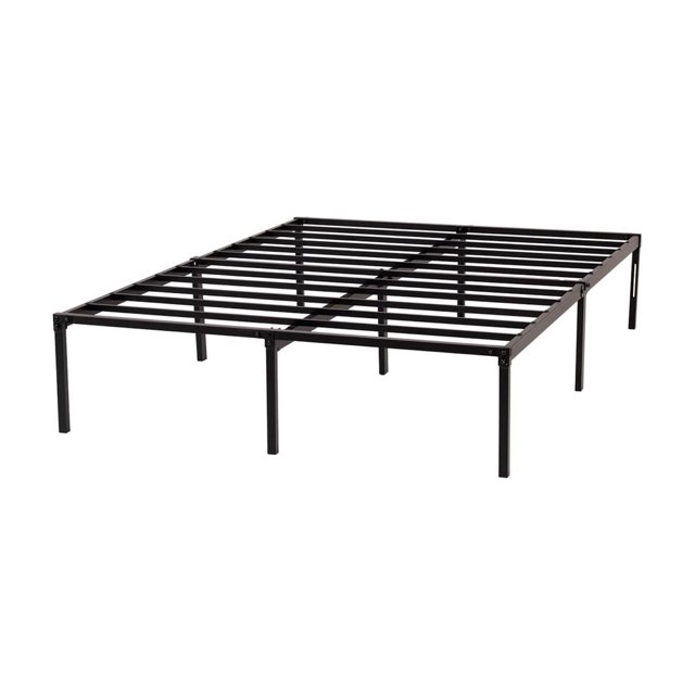 Base de cama matrimonial Nooz metálica alta y durable negro Matrimonial